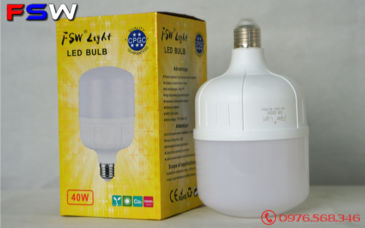 Đèn bulb FSW 40W giá tốt
