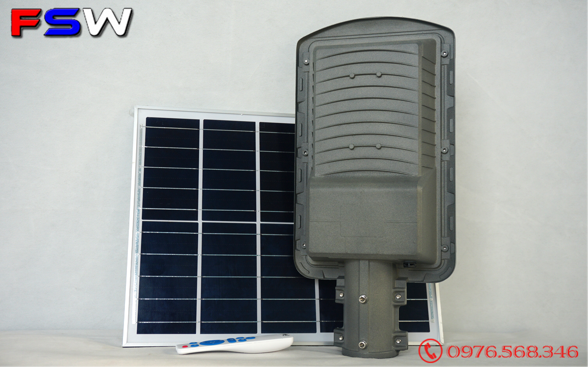 Đèn đường FSW 100W siêu sáng| năng lượng mặt trời