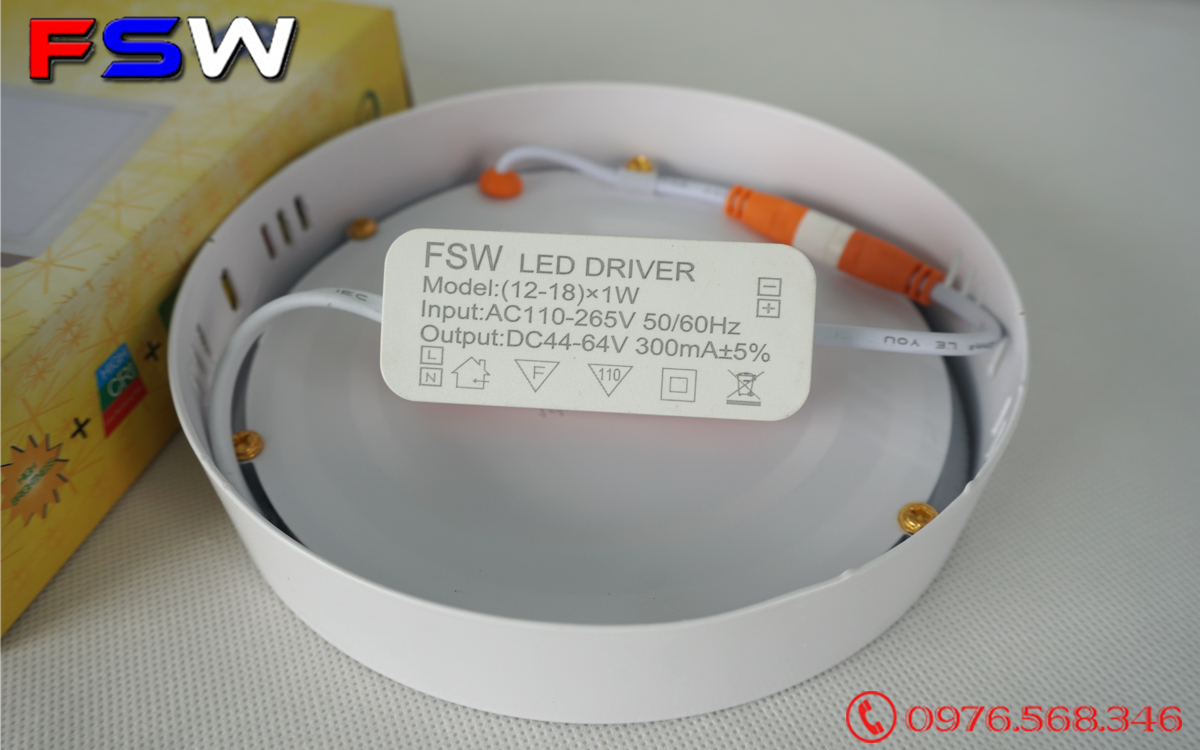 Đèn led ốp trần FSW 12W giá tốt