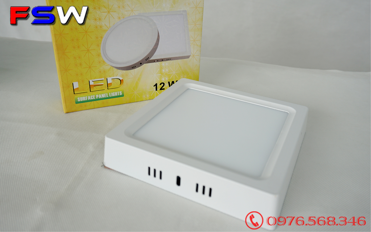 Đèn ốp trần FSW 12W hình vuông