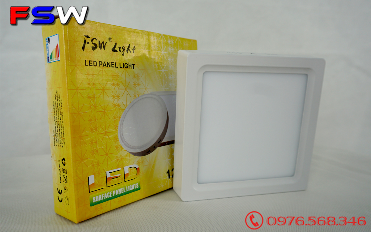Đèn ốp trần FSW 12W hình vuông