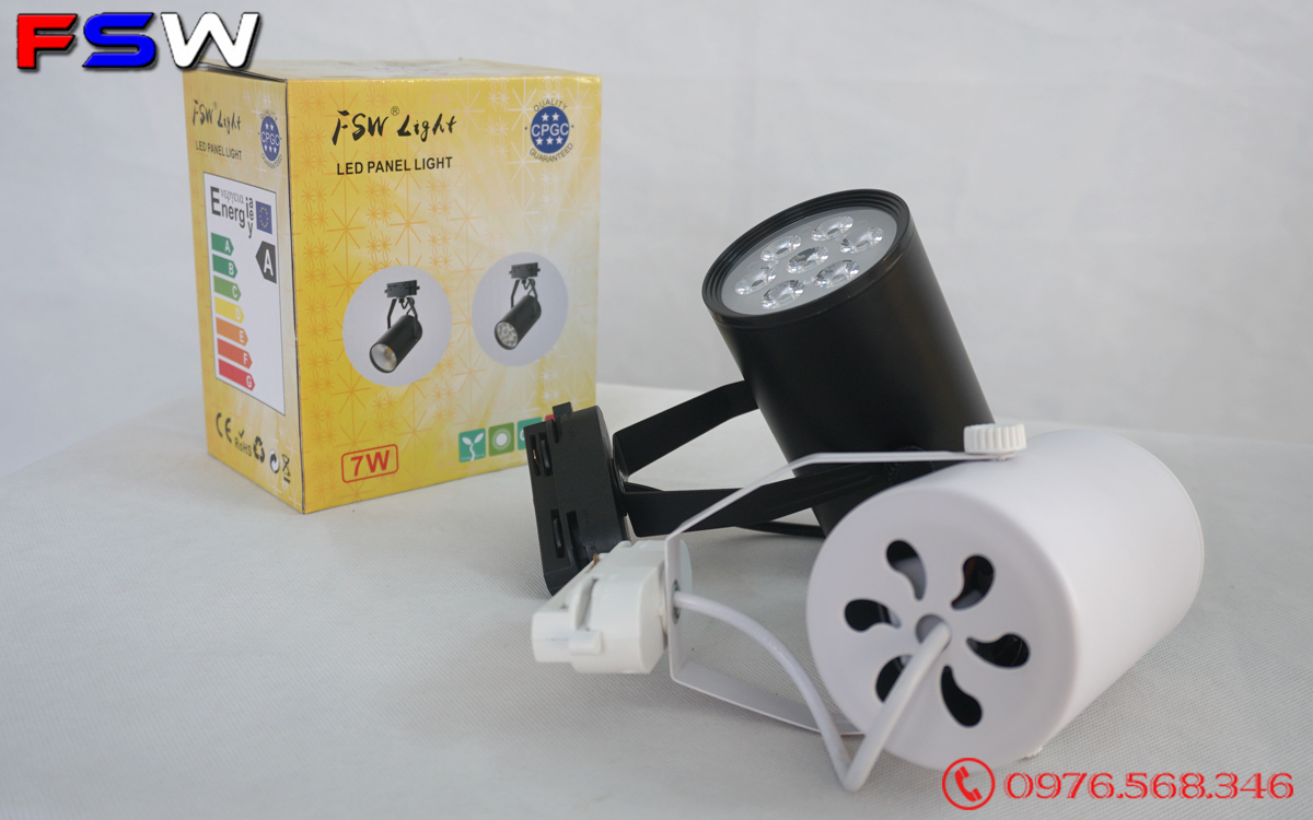 Đèn rọi FSW 7W led trắng| đèn shop giá kho