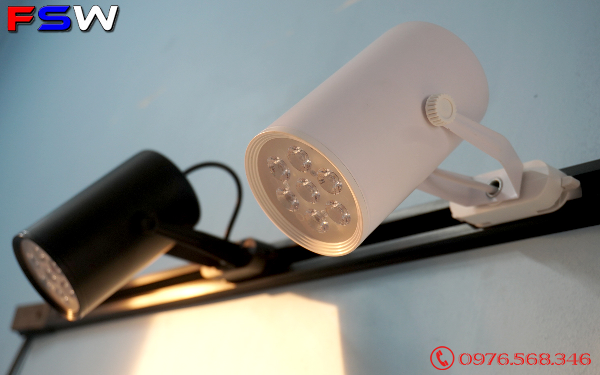 Đèn rọi ray FSW 7W ánh sáng vàng| cao cấp