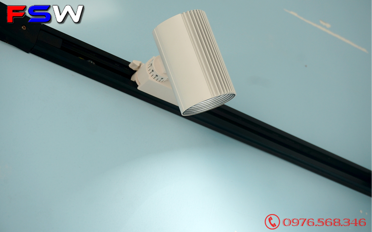 Đèn ray rọi FSW 10W chip COB| ánh sáng vàng