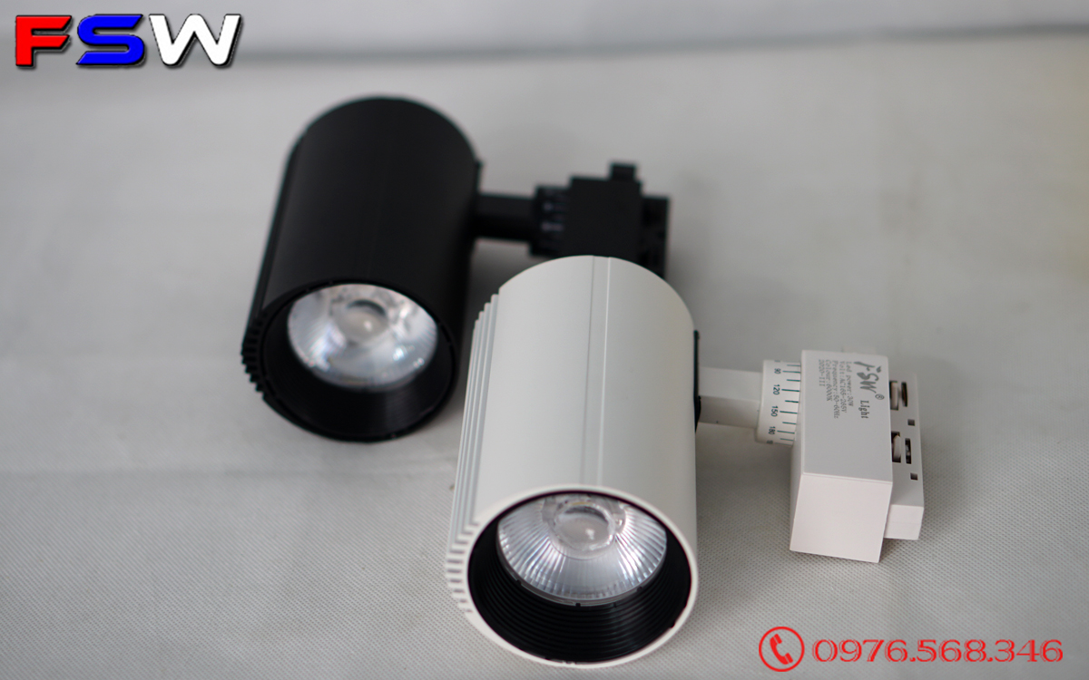 Đèn rọi ray FSW 30W giá kho| ánh sáng vàng