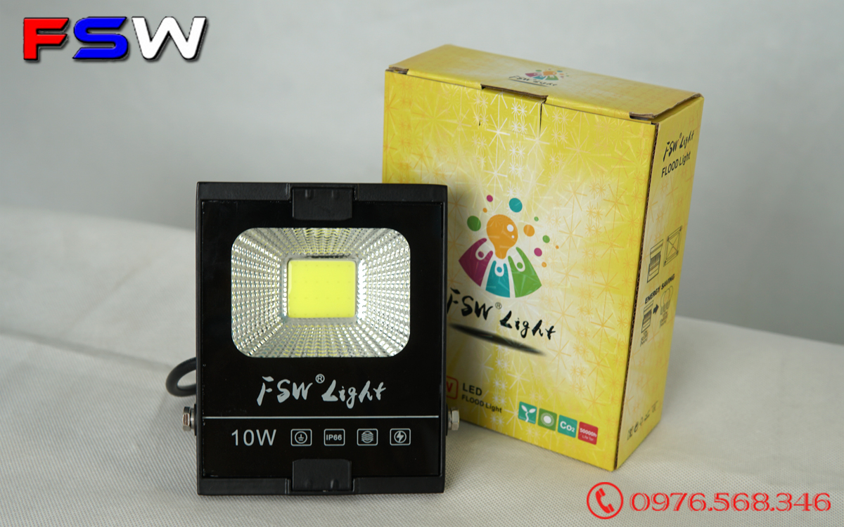 Đèn pha led FSW 10W ánh sáng trắng