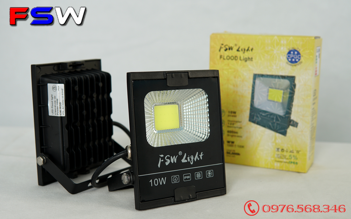 Đèn pha led FSW 10W ánh sáng trắng