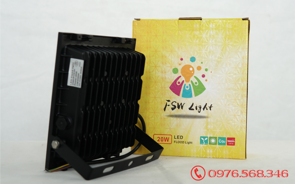 Đèn pha FSW 20W| đèn led ánh sáng trắng