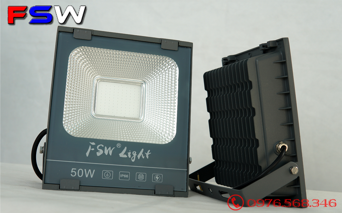 Đèn pha led FSW 50W ánh sáng xanh dương