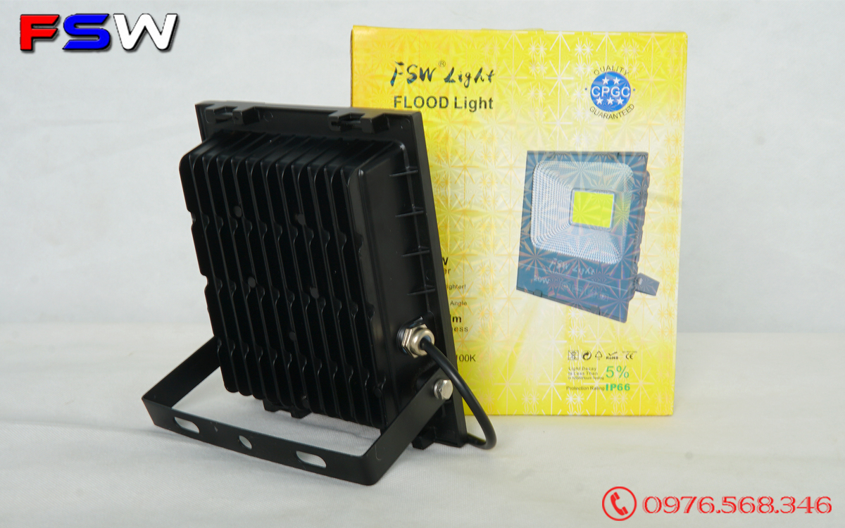 Đèn pha FSW 20W| đèn led ánh sáng xanh dương