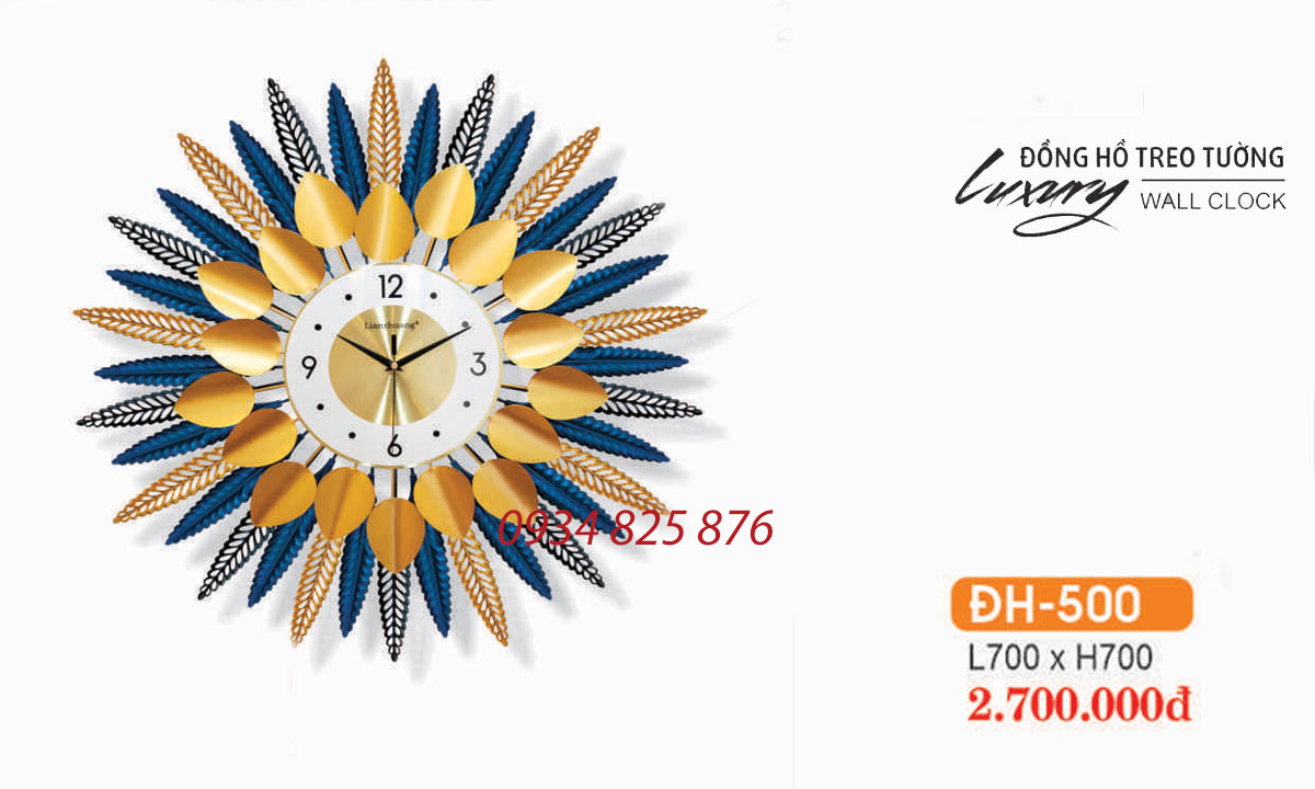 Đồng Hồ Trang Trí Decor Phòng Khách HF-500/1