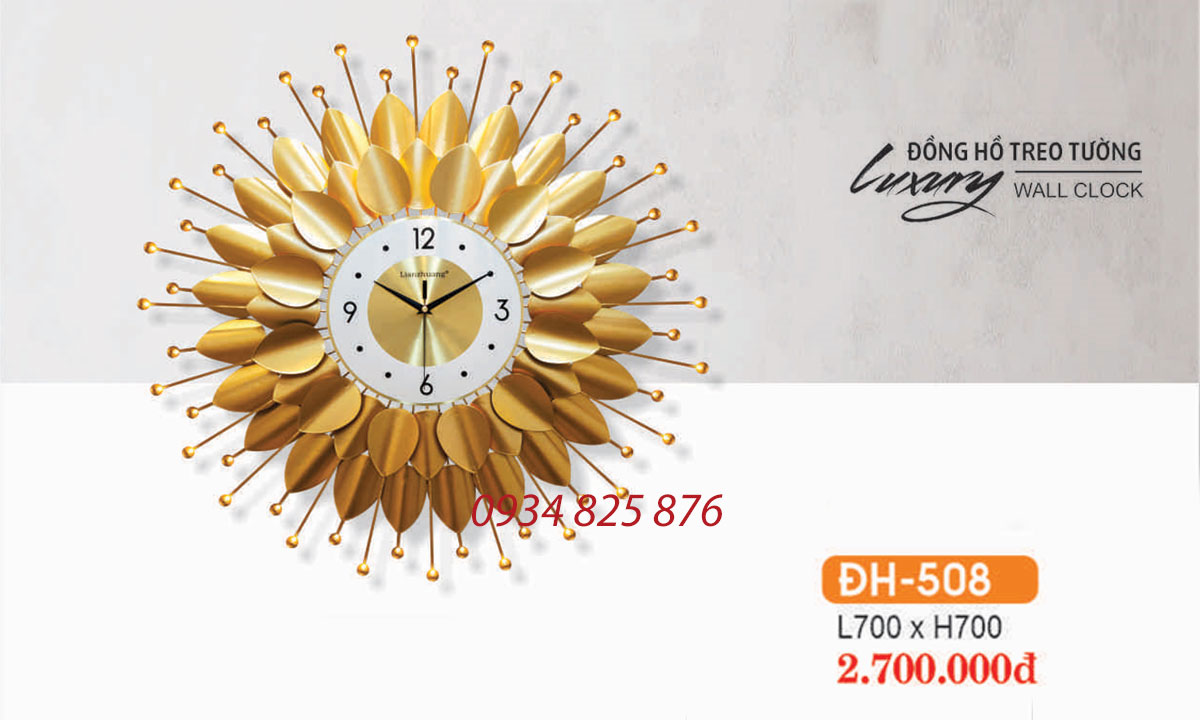 Đồng Hồ Trang Trí Decor Phòng Khách HF-508