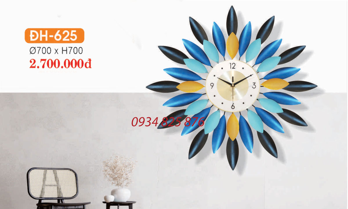 Đồng Hồ Trang Trí Decor Phòng Khách HF-625