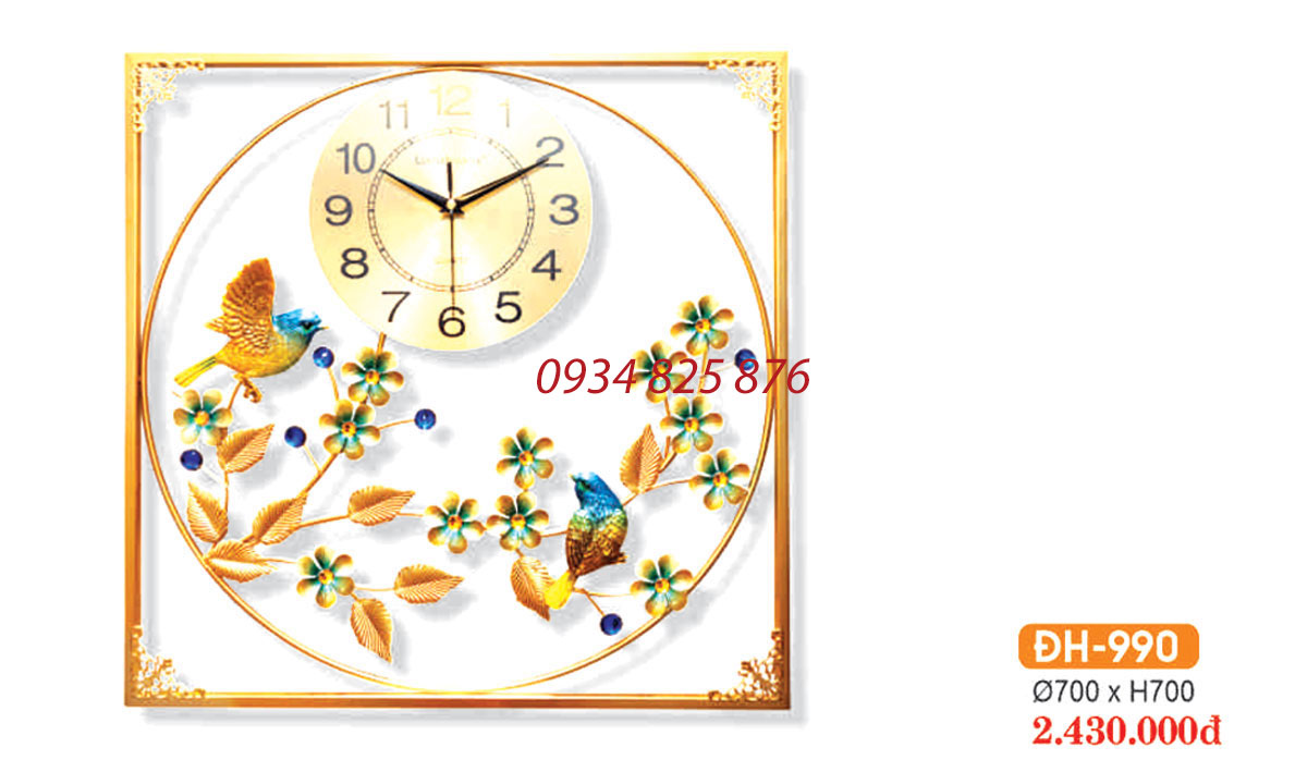 Đồng Hồ Decor Trang Trí Phòng Khách HF-688