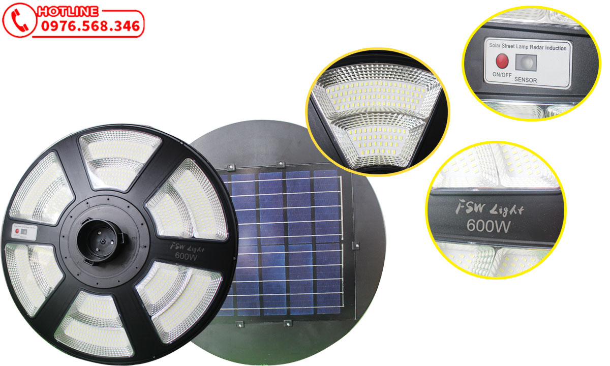 Đèn chiếu sáng sân vườn, công viên năng lượng mặt trời FSW-600W Đèn chiếu sáng sân vườn, công viên năng lượng mặt trời FSW-600W