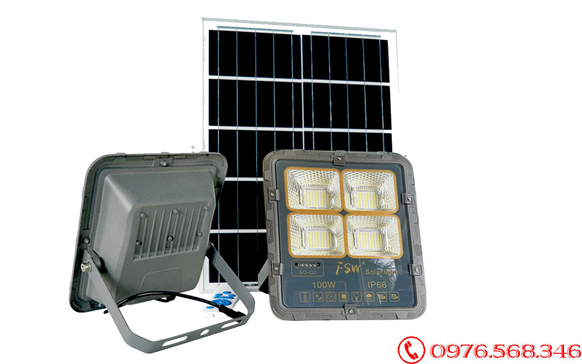 Đèn pha năng lượng mặt trời  FSW 100W giá tốt