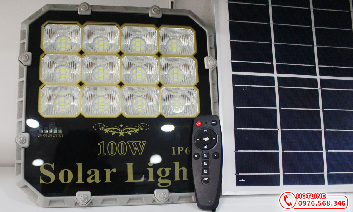 Đèn pha năng lượng mặt trời 100w cao cấp Roiled TF-100w