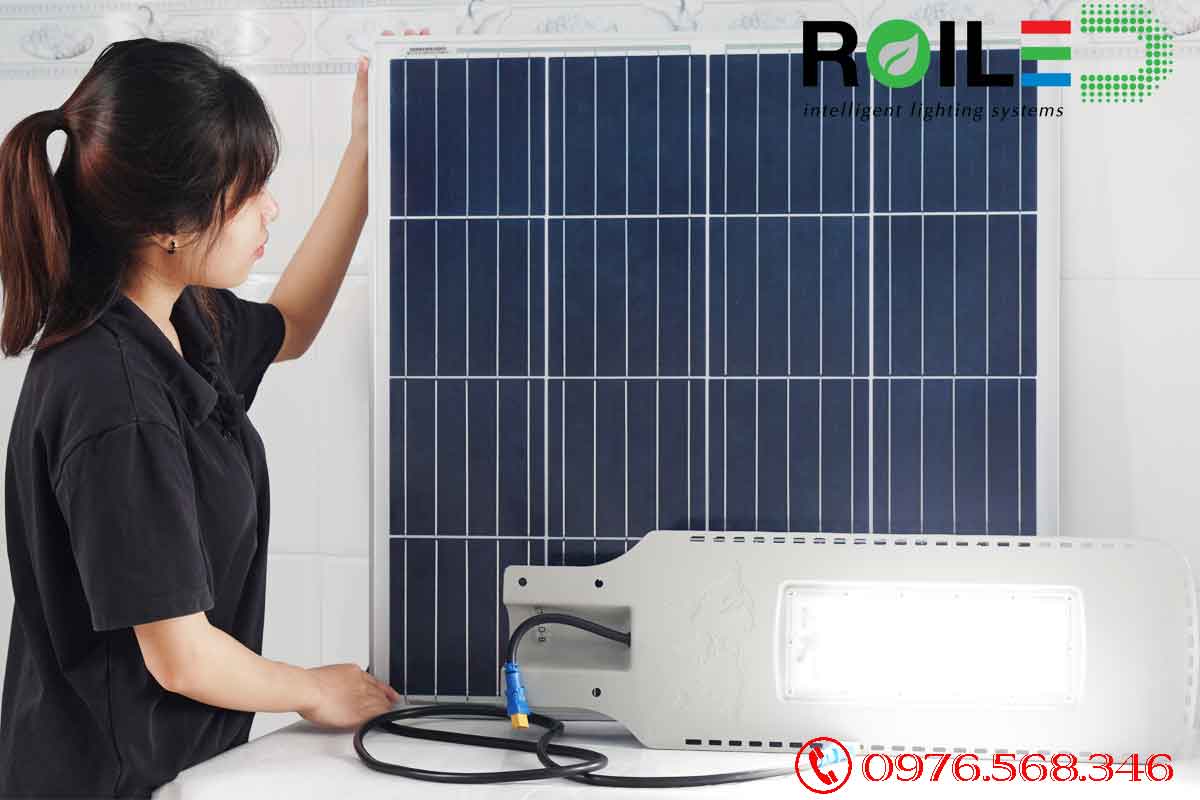Đèn đường năng lượng mặt trời 300W cao cấp Roiled D-300