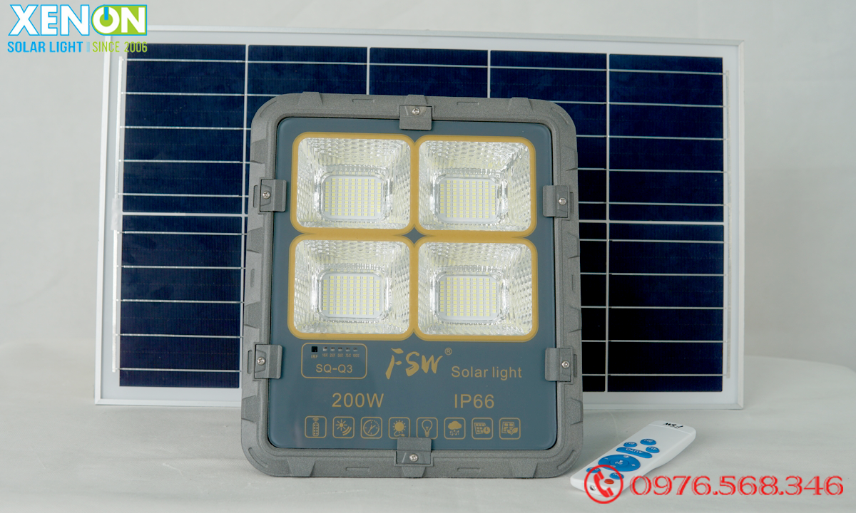 Đèn pha năng lượng mặt trời  FSW 200W giá tốt