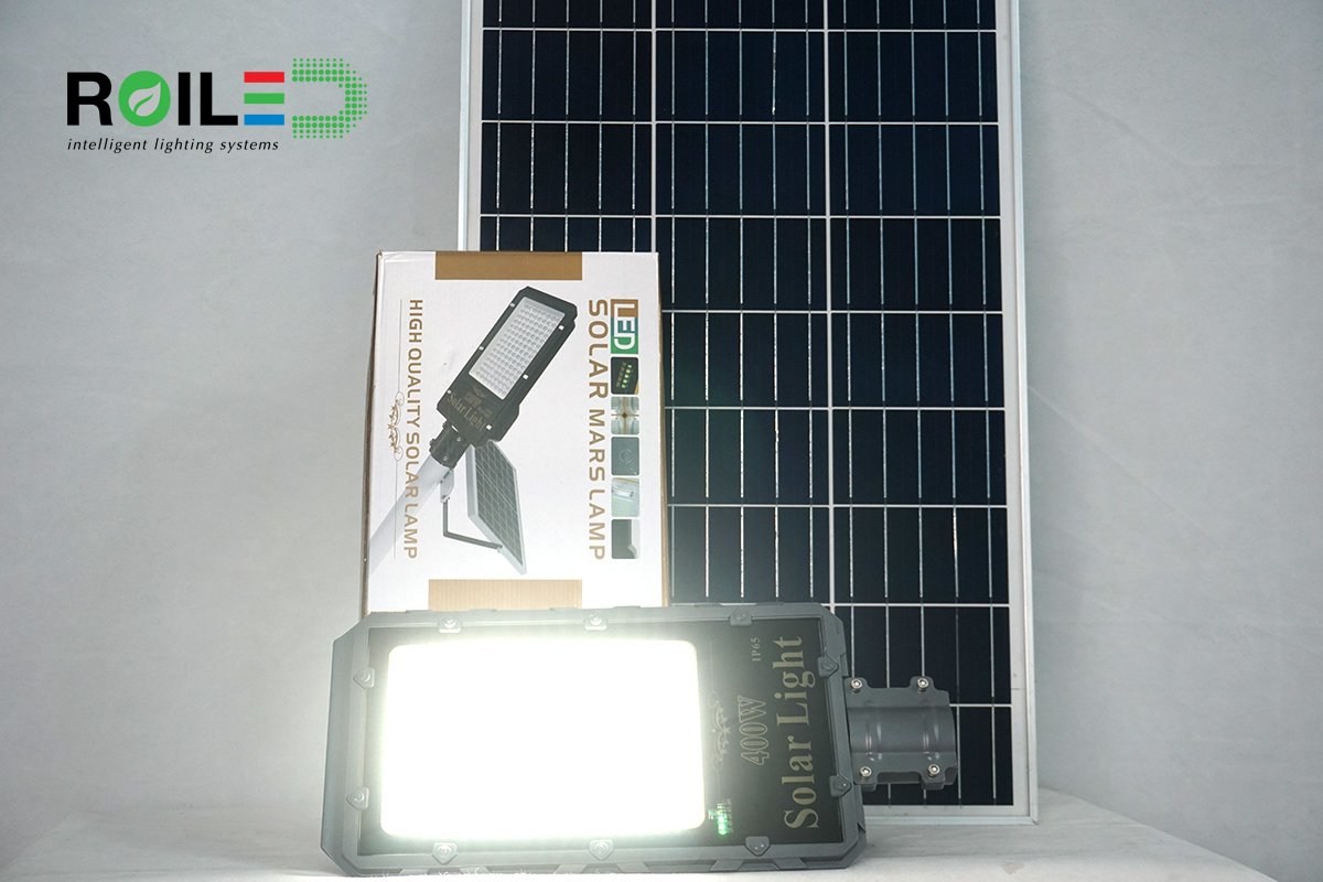 Đèn Roiled RD400W cao cấp| đèn đường NMLT pin rời