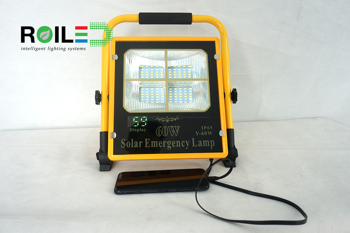 Đèn xách tay Roiled PL60W| năng lượng mặt trời