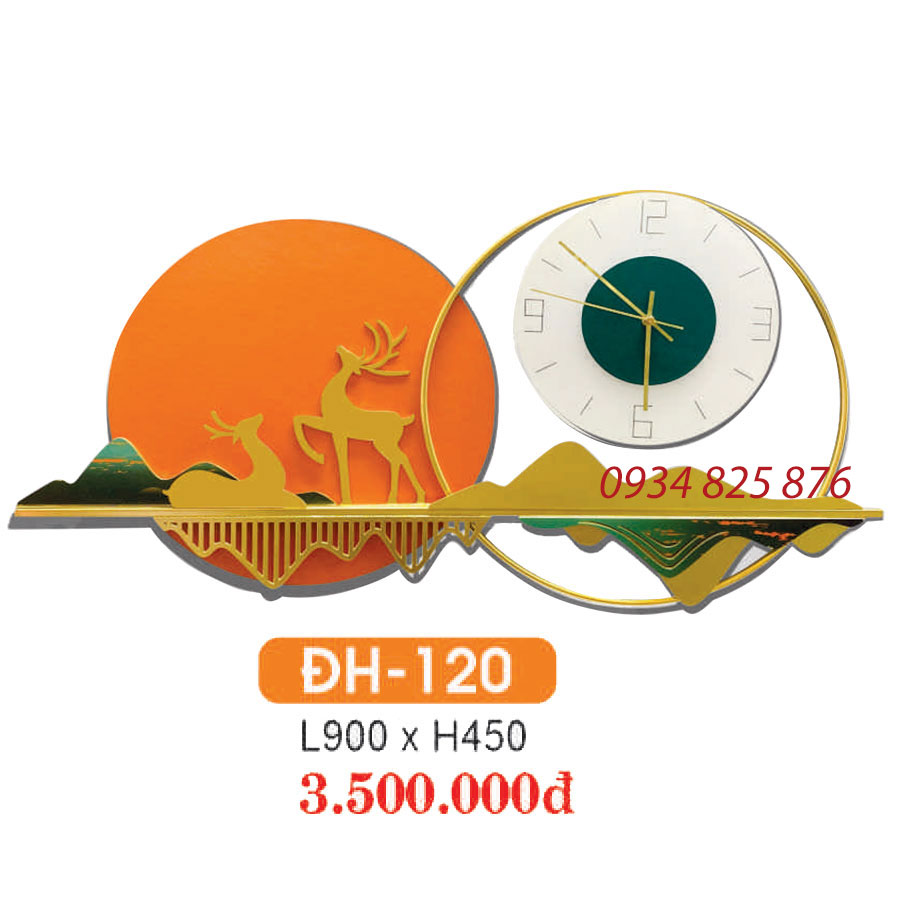Đồng Hồ Decor Trang Trí Sang Trong HF-120