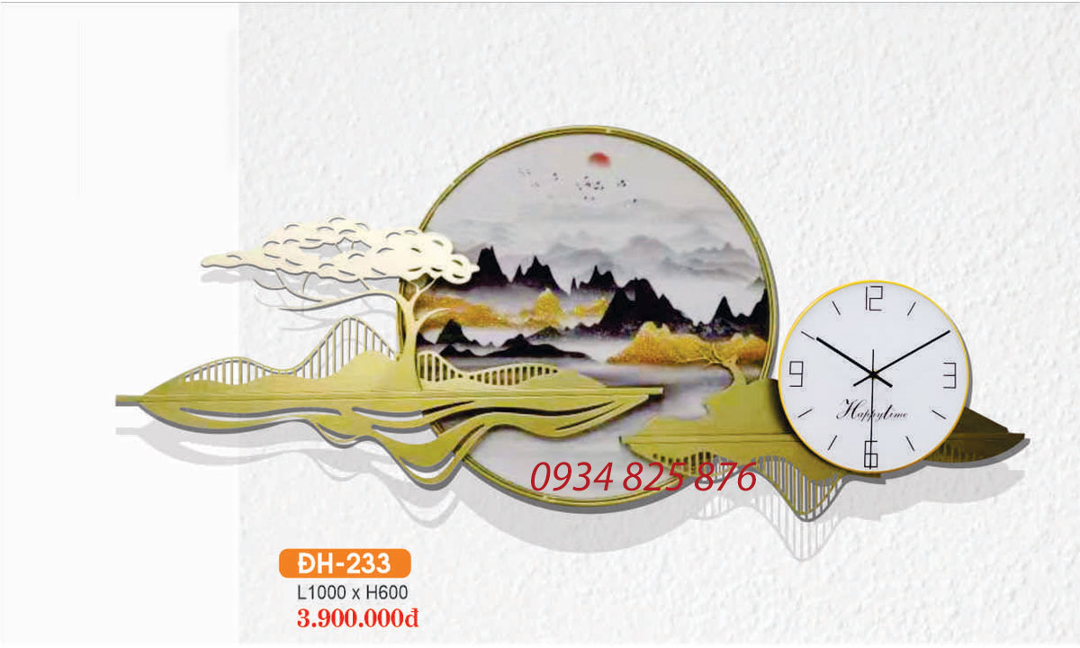 Đồng Hồ Decor Trang Trí Sang Trong HF-233