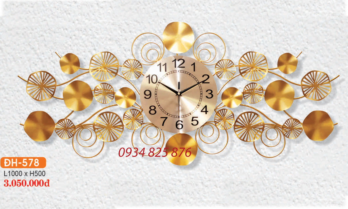 Đồng Hồ Decor Trang Trí Sang Trong HF-338