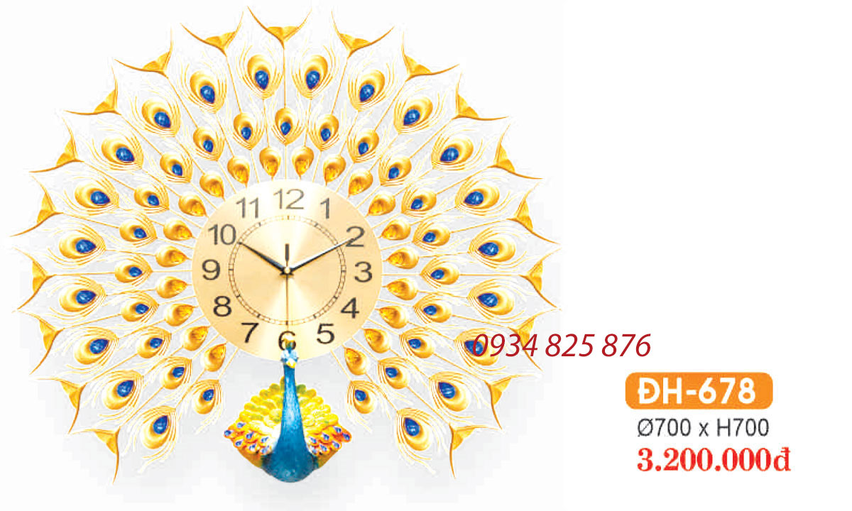 Đồng Hồ Decor Trang Trí Sang Trong HF-338
