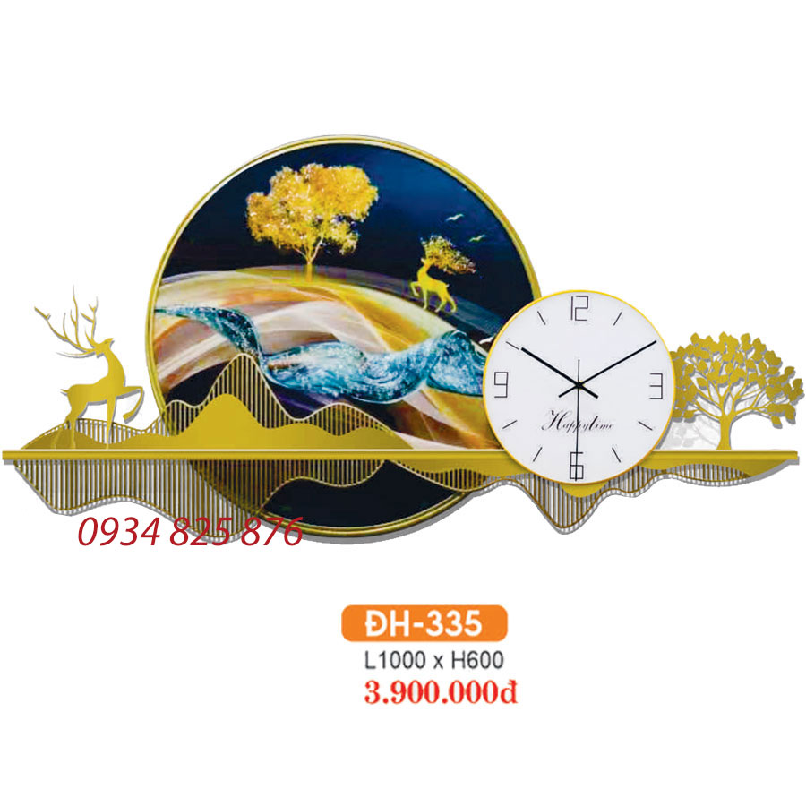 Đồng Hồ Decor Trang Trí Phòng Khách HF-678