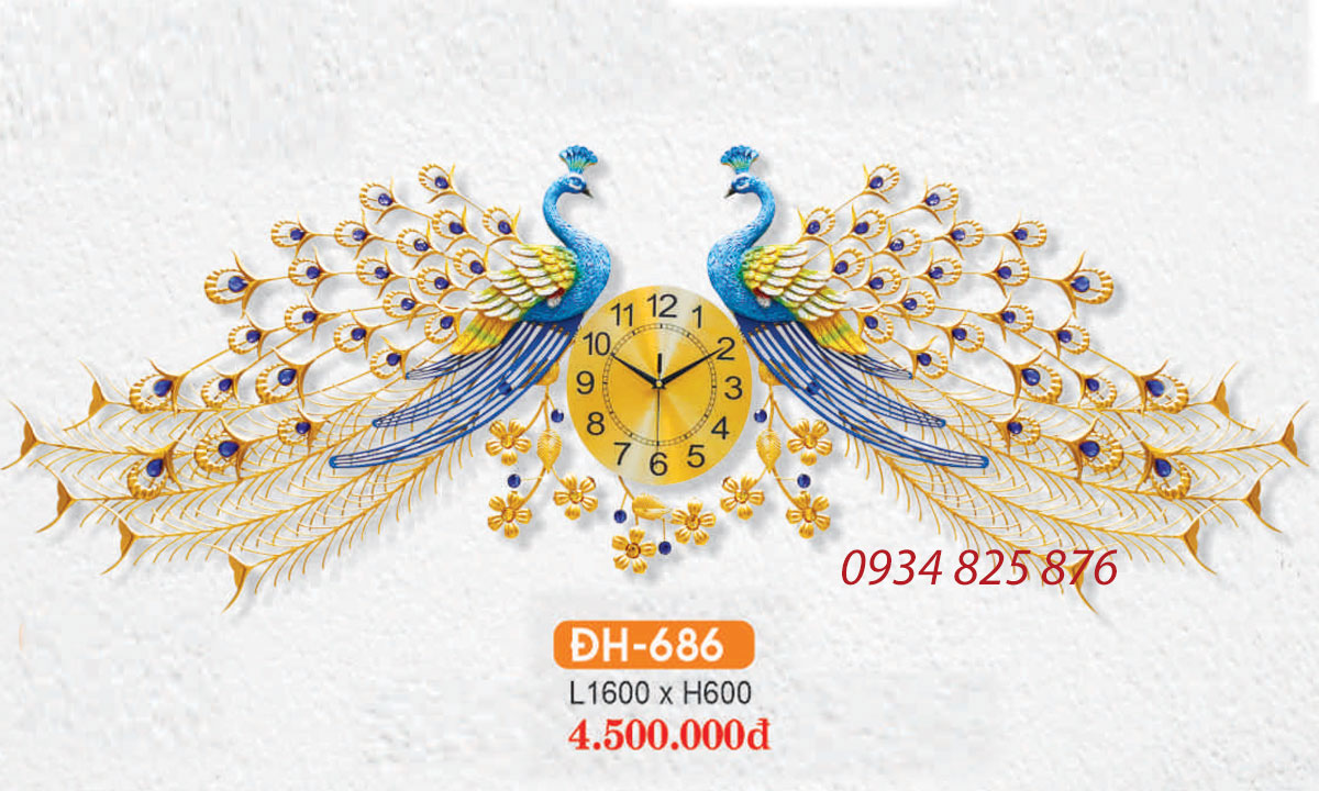 Đồng Hồ Decor Trang Trí Phòng Khách HF-2806