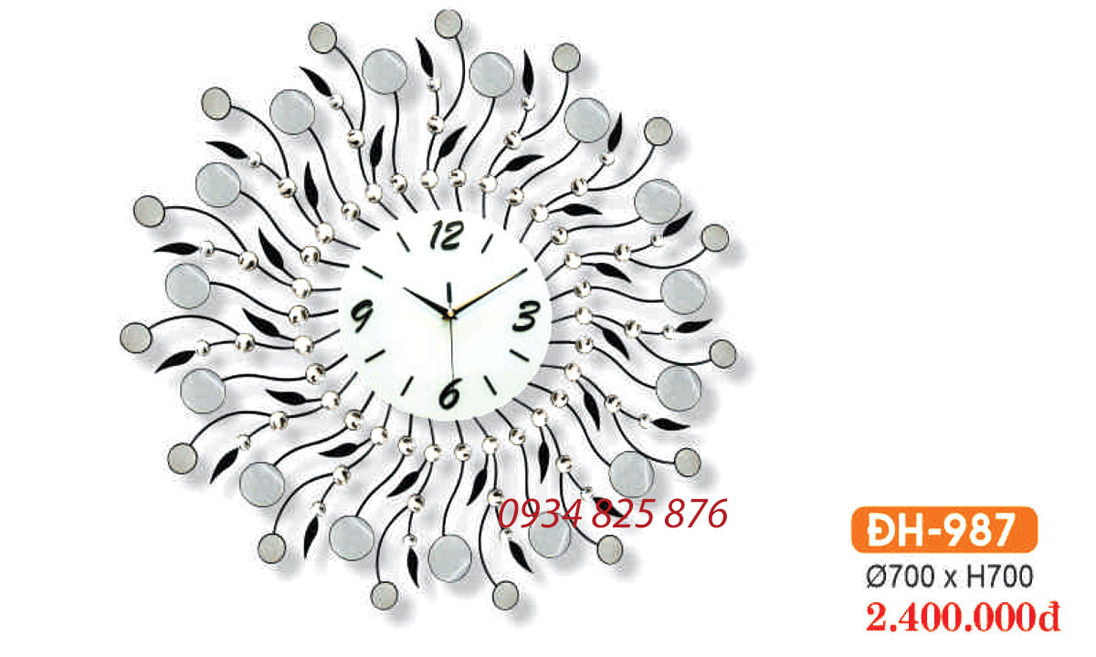 Đồng Hồ Decor Trang Trí Phòng Khách HF-987