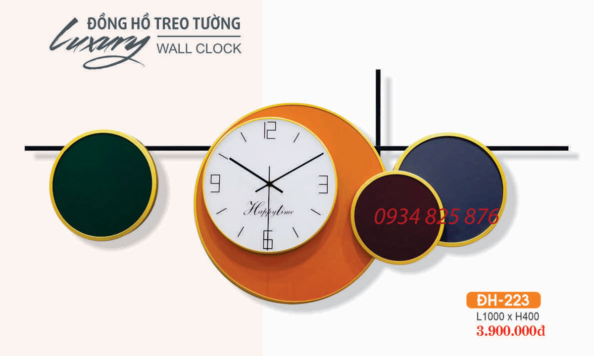 Đồng Hồ Decor Trang Trí Sang Trong HF-223